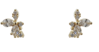 Crystal Bloom Stud Earrings
