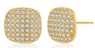 Square Luxe Glow Studs