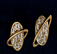 Saturn Orbit Zircon Earrings