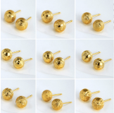 Mini Gold Ball Studs