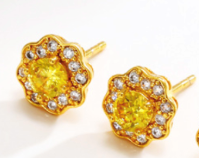 Sunshine Flower Studs