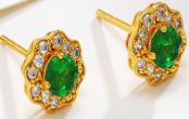 Emerald Glow Studs