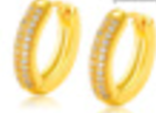 Classic Zircon Hoops