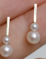 Pearl Gourd Drop Earrings