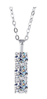 S925 Silver D-Color Moissanite Full Diamond Necklace