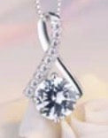 Elegant Twist Diamond Necklace