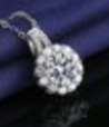 2 Carat Moissanite Fashion Princess Round Bezel Necklace