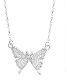 Butterfly Moissanite Necklace